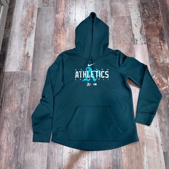 Nike Other - 2000s Nike Oakland Athletics MLB Baseball Therm-Fit Performance Hoodie, NWOT